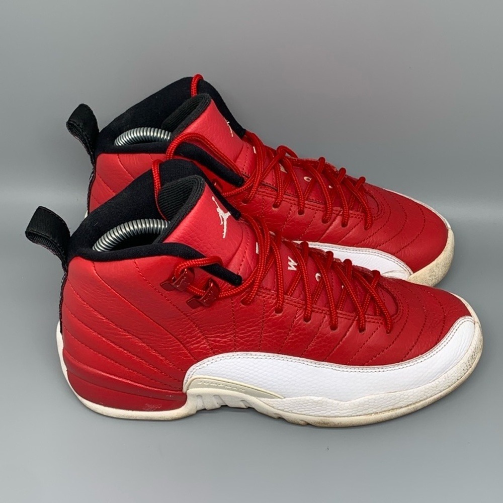 Jordan 12 Retro Gym Red Basketball Shoes 153265-600 Youth Sz 7Y / Women's Sz 8.5